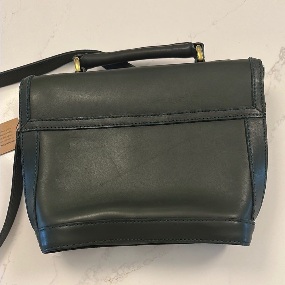 Green Leather Handbag - Picture 3 of 8